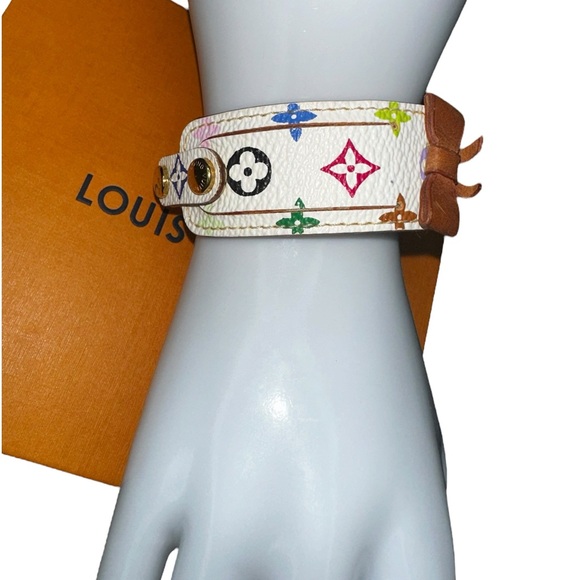 Louis Vuitton × Murakami Leather Monogram ID Bracelet - Picture 4 of 12